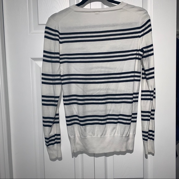 J.crew - V-neck Striped Knit Long sleeve - Picture 2 of 3